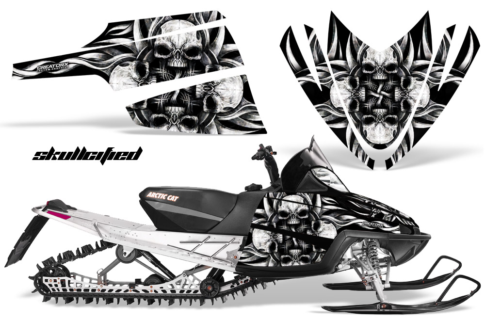 Arctic Cat M Series CrossFire Graphics Kit Skullcified Flat Silver